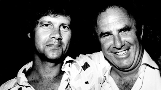 Bruce Beresford, Clive James at Clives party. January 01, 1980.