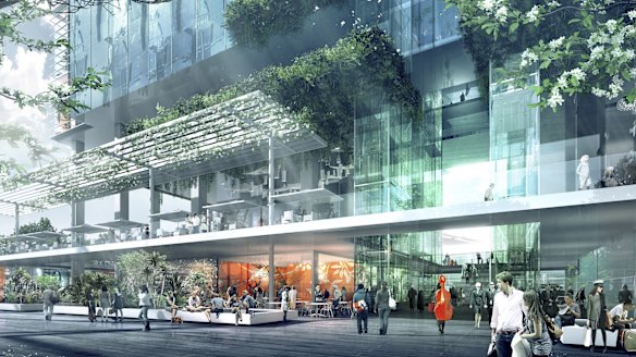 Artist's impression of Parramatta Square, which will be completed in 2019 in the best case scenario.