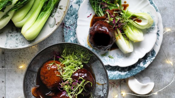 Red-braised lion's heads.