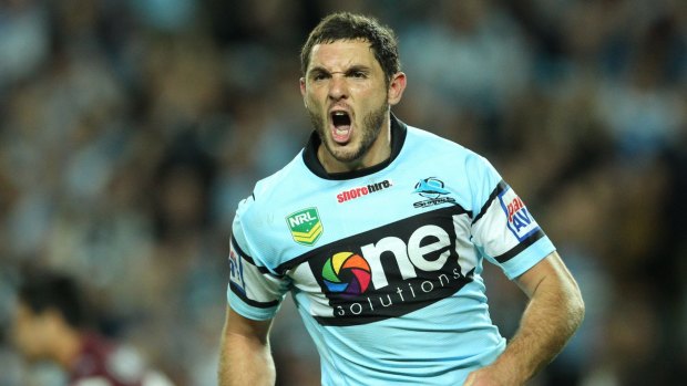 New colours: Former Sharks utility back Jonathan Wright is now with the Warriors.