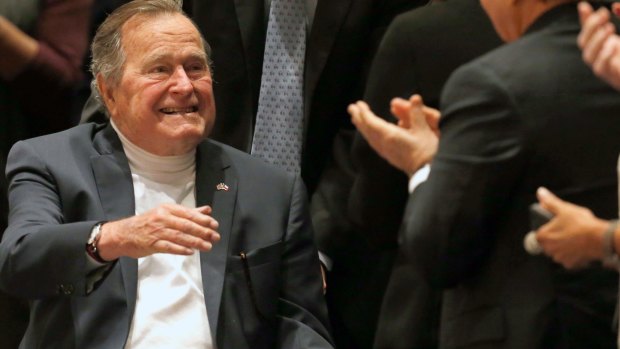 Former President George H.W. Bush  in 2014.