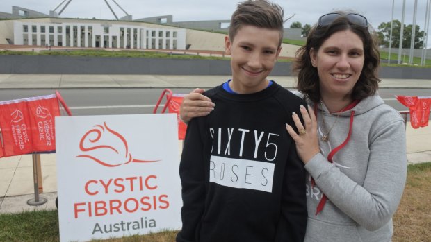 12 year old Hamish Hughes has had 14 lifesaving operations due to his Cystic Fibrosis.  