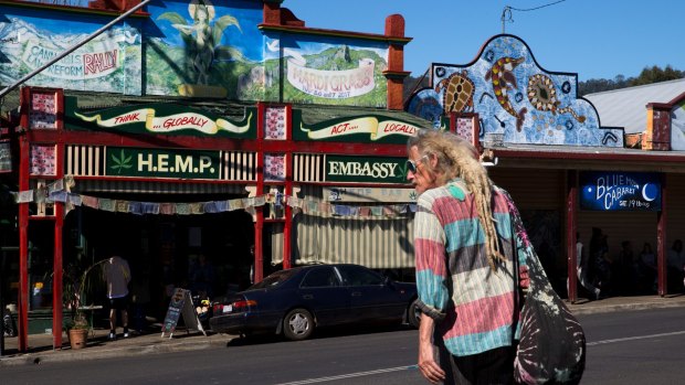 The main street in Nimbin.