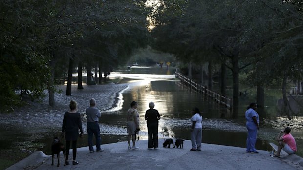 Residents are concerned that the Ashley river in South Carolina will continue to rise as floodwaters come down from Columbia. 