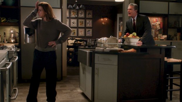 Pushing the boundaries: Julianna Margulies and Chris Noth portray a powerful couple on <i>The Good Wife</i>.