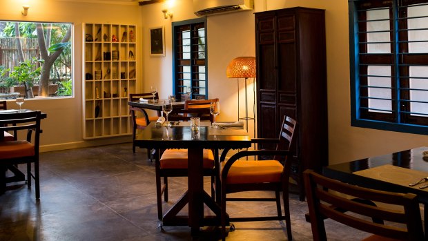 Housed in a traditional wooden Cambodian building set well away from the Siem Reap tourist strip, the restaurant features a menu that changes every fortnight.