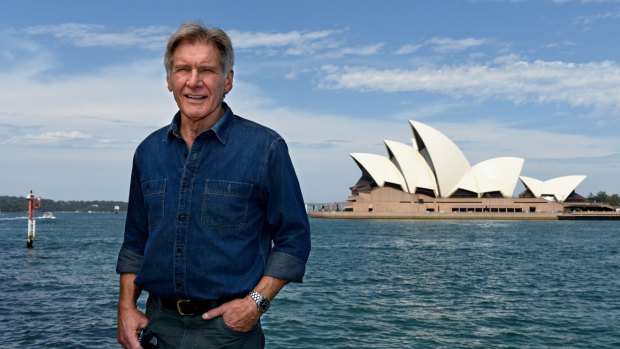 "Han Solo" actor Harrison Ford in Sydney to promote <em>The Force Awakens</em>.
