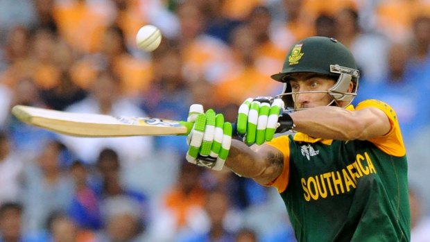 Failed to deliver: South Africa's Faf du Plessis.