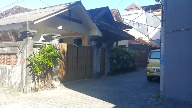 The modest Kuta villa in which Schapelle Corby has been living while on parole in Bali. 