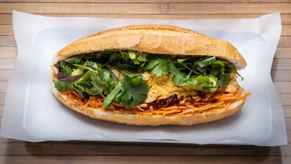 Surprise game-changer: Anchovy's egg banh mi.