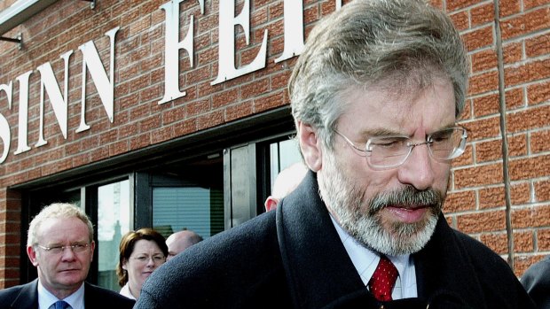 Gerry Adams, the Sinn Fein leader for 34 years, is being replaced by Mary Lou McDonald.