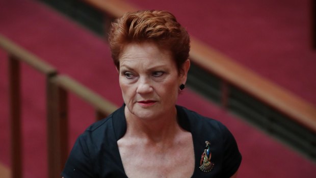 "Go and buy some non-halal Easter eggs and chocolate and have a happy Easter," Pauline Hanson said in the post to her Facebook.  