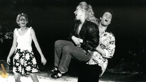 Jeanette Cronin, Jane Longhurst and Guy Pearce in <i>A Midsummer Night's Dream</i>.