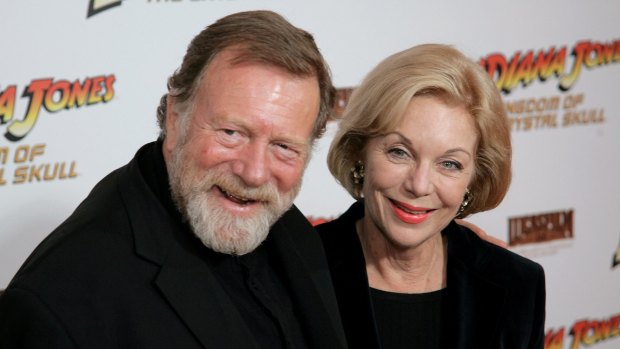 <i>Cleo's</i> first centrefold Jack Thompson and founding editor Ita Buttrose.