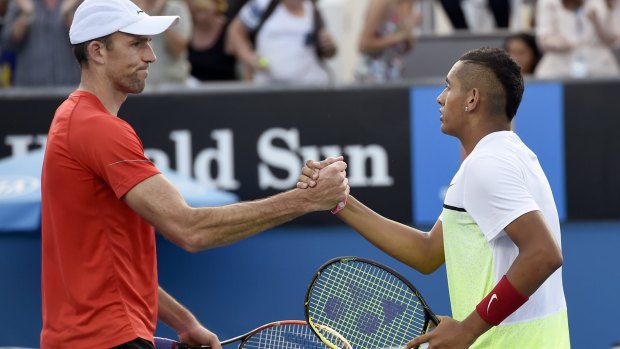 Kyrgios beat Ivo Karlovic in the second round.