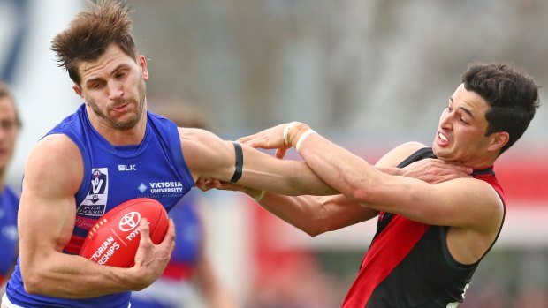 Ben McNiece in action for Essendon last year in the VFL.