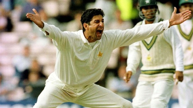 Star power: Wasim Akram is the only 2000-run, 300-wicket man who had Mitchell Johnson's sustained pace.