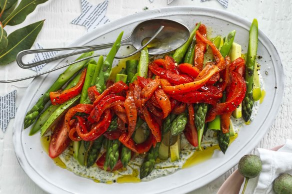 Neil Perry's seasonal, Christmas-coloured salad.