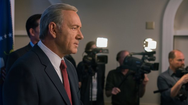 Pressure mounts on Kevin Spacey's President Francis Underwood.