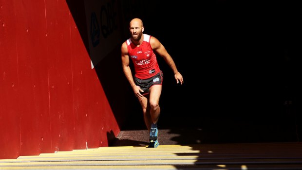Former Swans co-captain Jarrad McVeigh will play his first game of the season on Sunday.
