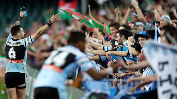 More than 27,000 people turned up to see the Sharks end the Rabbitohs' season for 2015.