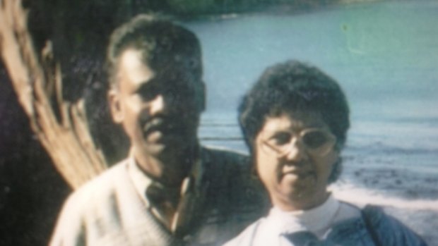 Tony and Sarah Kistan, pictured at Port Arthur in 1996.