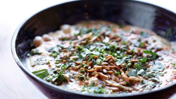 Moroccan Soup Bar's famous chickpea bake.