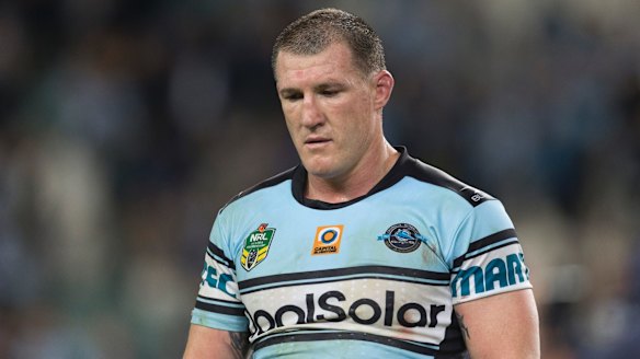 Down and out: Paul Gallen.