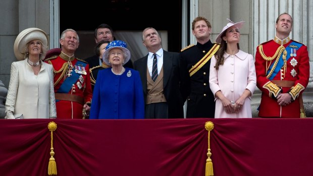 Prince Andrew, centre, once again finds himself gravely embarrassed.