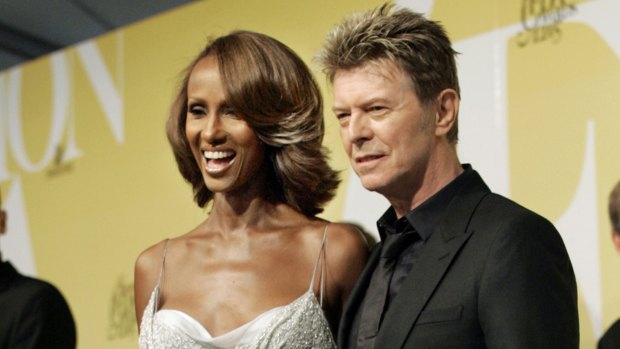 Iman and David Bowie, who were married in 1992. 