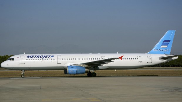 The Airbus A321 that crashed in Egypt's Sinai peninsula.