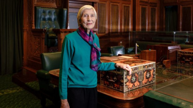 Sir Robert Menzies' daughter Heather Henderson at Old Parliament House.