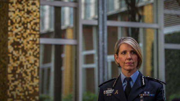 New ACT Policing chief, Assistant Commissioner Justine Saunders.