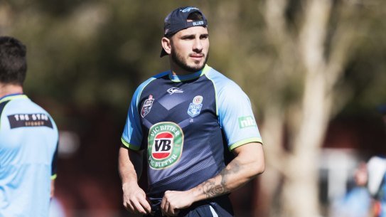 Jack Bird at NSW training in Coffs Harbour. 