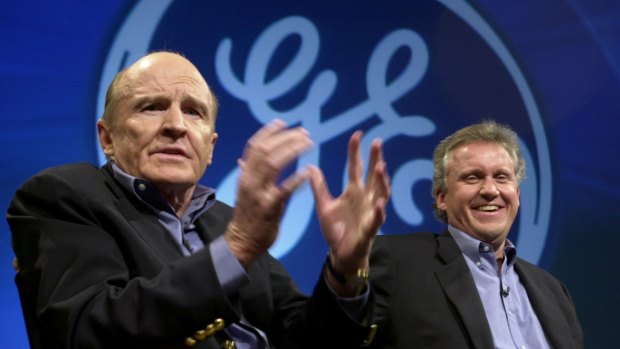 GE's legendary former CEO Jack Welch (left, with current chief Jeff Immelt) started a review system in which underperformers were fired. It's been a blueprint for companies around the world. 