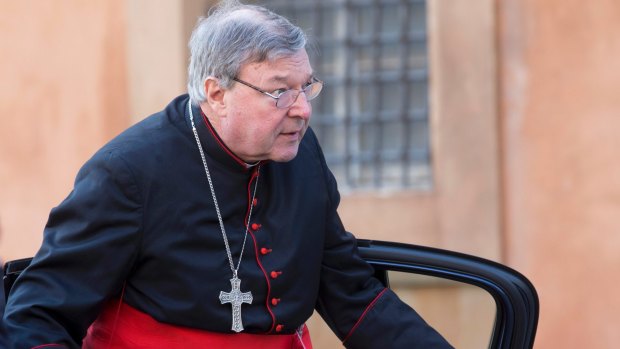 Brief of evidence returned to prosecutor: Cardinal George Pell at the Vatican in 2014.