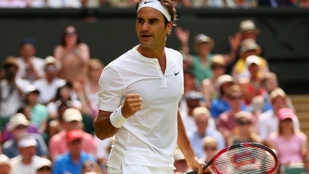 Pristine white: Roger Federer says it is time to relax the rules.