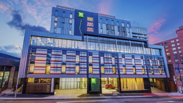 Ibis Styles Hobart is a vibrant presence on Macquarie Street.