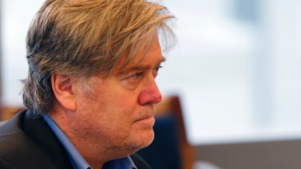 Former Breitbart editor Stephen Bannon was present in the meeting.