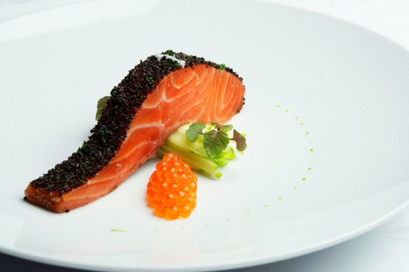 The iconic confit ocean trout.