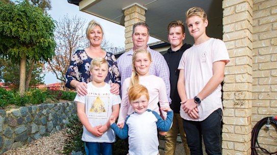 Monica, Blake, 6, Mark, Adison, 9, Kai Henry 3, Mitchell, 16, Josh, 16. 