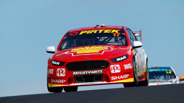 Speed to burn: McLaughlin lapped at record pace in the lead-up to Sunday's race.
