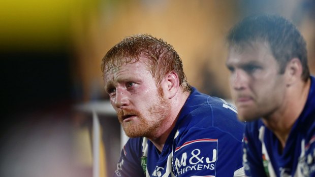 Sidelined: Bulldogs skipper James Graham has been experiencing nerve pain in his shoulder and arm.