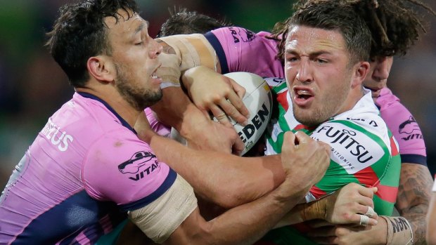 Confident: Sam Burgess is playing his cards close to his chest.