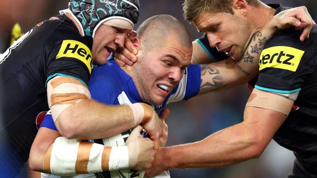 In the mix: Bulldogs prop and potential Kangaroos hopeful David Klemmer.