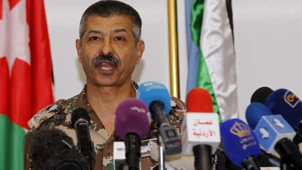 General Mansour al-Jbour, head of the Jordanian air force, says his country intensified its attacks on Islamic State over the weekend. 