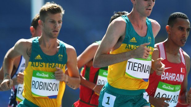 Brett Robinson made the final of the 5000 metres but Australian teammate Patrick Tiernan did not