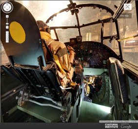 A view of inside the G For George Lancaster bomber
