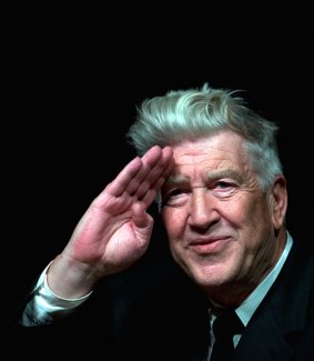 David Lynch at Brisbane's GOMA in 2015 for the launch of his exhibition <i>David Lynch: Between Two Worlds</i>.