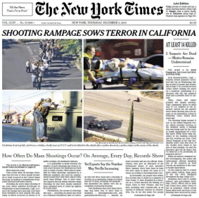 The New York Times Thursday front page